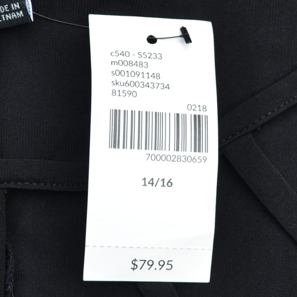 NWT Lane Bryant 14/16 Cage Front Black Maxi Dress - Picture 4 of 5